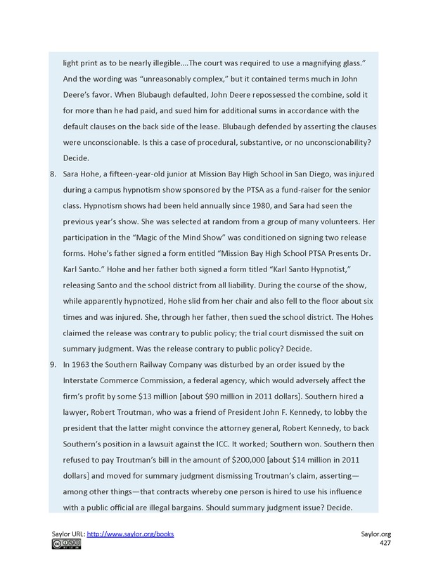 Business Law and the Legal Environment - Page 427